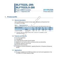 BLF7G22LS-200 Datasheet Cover