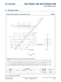 BLF7G24L-100 Datasheet Page 9