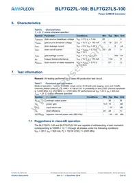 BLF7G27L-100 Datasheet Page 3