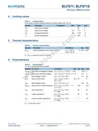 BLF871S Datasheet Page 3