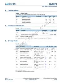 BLF878 Datasheet Page 3