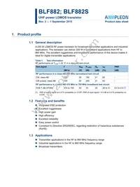 BLF882U Datasheet Cover