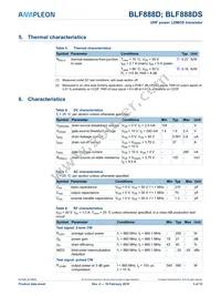 BLF888DSU Datasheet Page 3