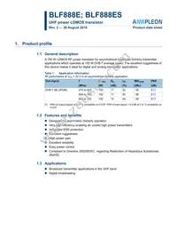 BLF888ESU Datasheet Cover