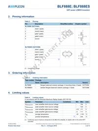 BLF888ESU Datasheet Page 2