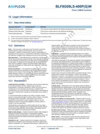 BLF8G09LS-400PGWJ Datasheet Page 15