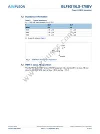 BLF8G19LS-170BVU Datasheet Page 4