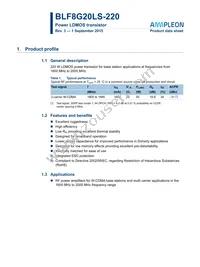 BLF8G20LS-220U Datasheet Cover