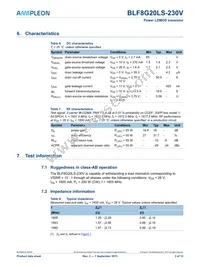 BLF8G20LS-230VJ Datasheet Page 3