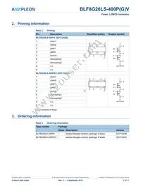 BLF8G20LS-400PGVJ Datasheet Page 2