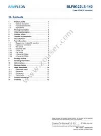 BLF8G22LS-140J Datasheet Page 12