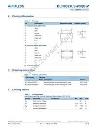 BLF8G22LS-200V Datasheet Page 2