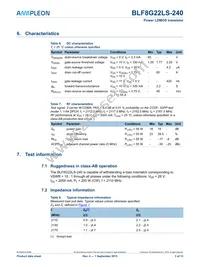 BLF8G22LS-240U Datasheet Page 3