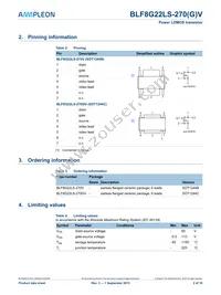 BLF8G22LS-270V Datasheet Page 2