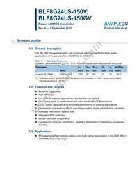 BLF8G24LS-150VJ Datasheet Cover