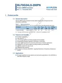 BLF8G24LS-200PNU Datasheet Cover