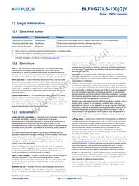 BLF8G27LS-100GVJ Datasheet Page 12