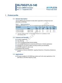 BLF8G27LS-140 Datasheet Cover