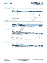 BLF8G27LS-140 Datasheet Page 2