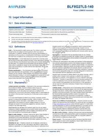 BLF8G27LS-140 Datasheet Page 12