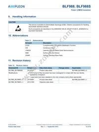 BLF988S Datasheet Page 15