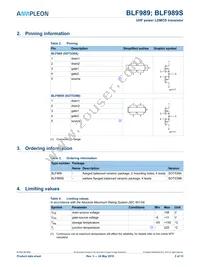 BLF989SU Datasheet Page 2