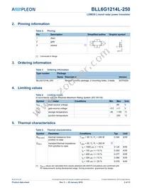 BLL6G1214L-250 Datasheet Page 2
