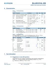 BLL6G1214L-250 Datasheet Page 3