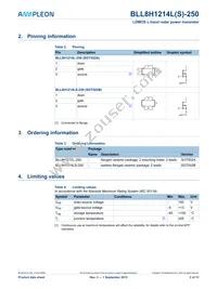 BLL8H1214LS-250U Datasheet Page 2