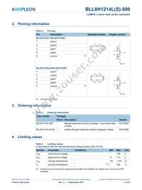 BLL8H1214LS-500U Datasheet Page 2