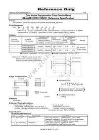 BLM03EB250SN1D Datasheet Cover