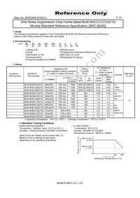 BLM18HG102SZ1D Datasheet Cover