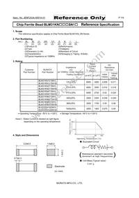 BLM31KN801SN1K Datasheet Cover