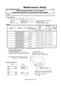 BLM31PG601SH1L Datasheet Cover