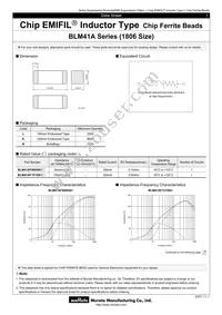 BLM41AF151SN1L Datasheet Cover