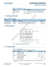 BLM7G22S-60PBGY Datasheet Page 3