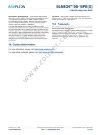 BLM8G0710S-15PBGY Datasheet Page 21