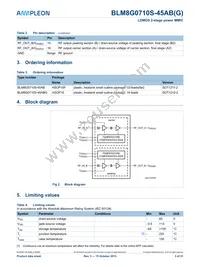 BLM8G0710S-45ABGY Datasheet Page 3