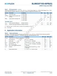 BLM8G0710S-60PBGY Datasheet Page 5