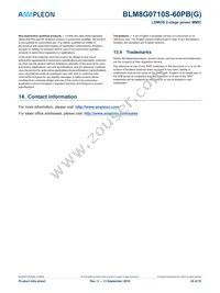 BLM8G0710S-60PBGY Datasheet Page 20