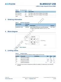 BLM9D2327-25BZ Datasheet Page 3