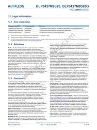 BLP0427M9S20Z Datasheet Page 17