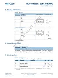 BLP10H630PY Datasheet Page 2