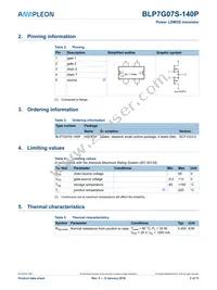 BLP7G07S-140P Datasheet Page 2