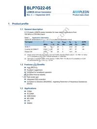 BLP7G22-05Z Datasheet Cover