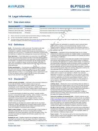 BLP7G22-05Z Datasheet Page 9