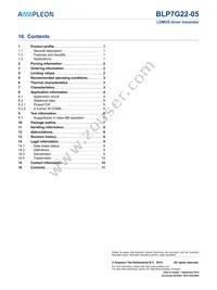 BLP7G22-05Z Datasheet Page 11