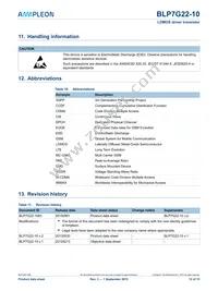 BLP7G22-10 Datasheet Page 12