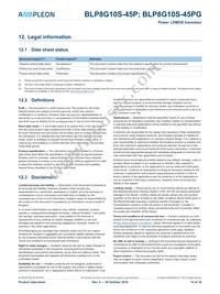 BLP8G10S-45PJ Datasheet Page 14