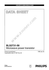 BLS2731-50 Datasheet Cover